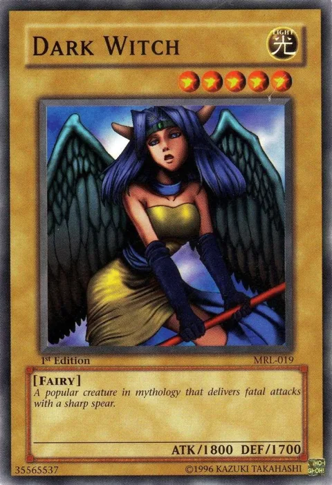 Dark Witch MRL-019 1st Edition Yu-Gi-Oh card from Magic Ruler