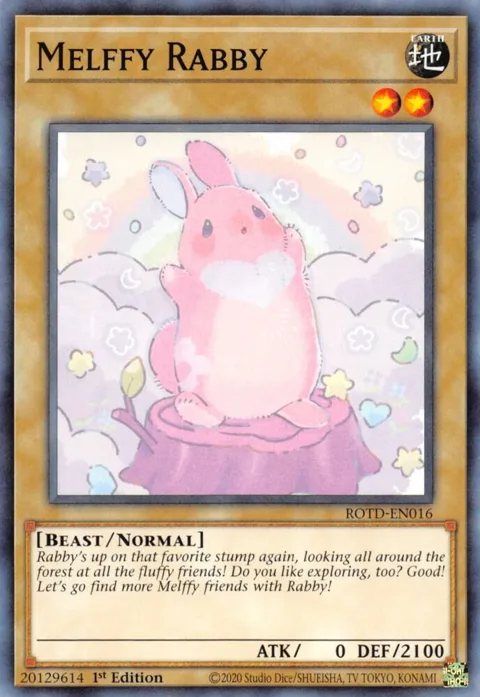 Melffy Rabby ROTD-EN016 Yu-Gi-Oh card from Rise of the Duelist