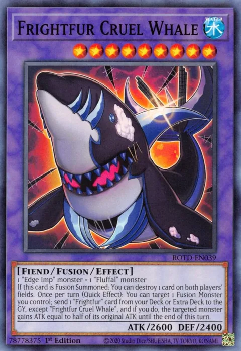 Frightfur Cruel Whale ROTD-EN039 Yu-Gi-Oh card from Rise of the Duelist