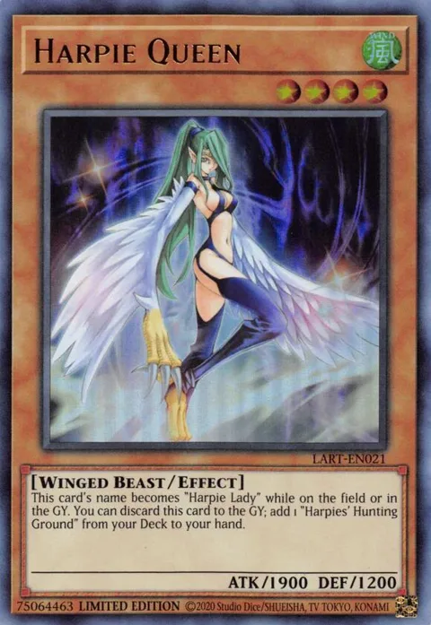 Harpie Queen LART-EN021 Yu-Gi-Oh card from The Lost Art Promotion