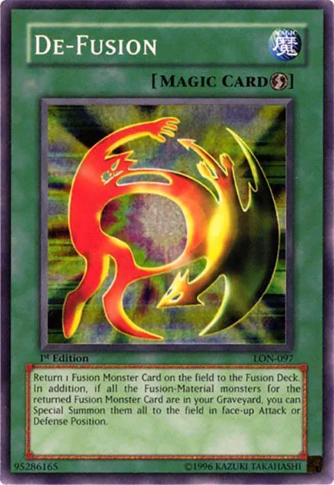 De-Fusion LON-097 Unlimited Yu-Gi-Oh card from Labyrinth of Nightmare