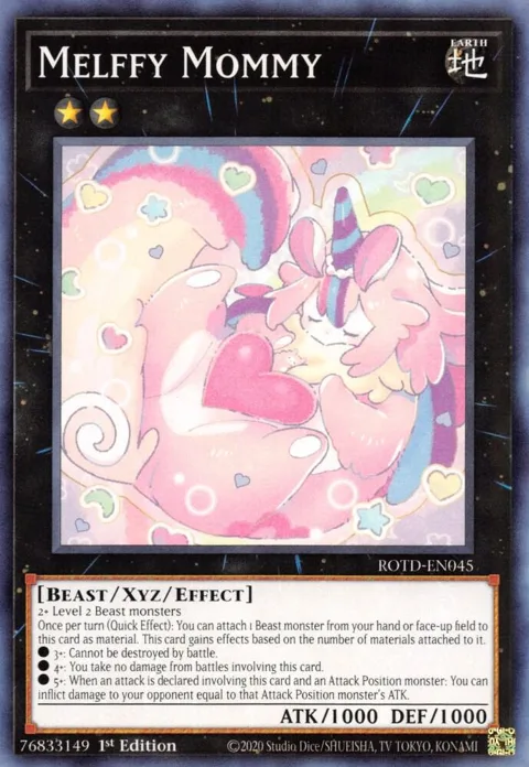 Melffy Mommy ROTD-EN045 Yu-Gi-Oh card from Rise of the Duelist