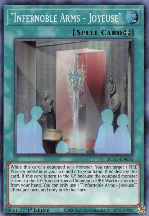 "Infernoble Arms - Joyeuse" ROTD-EN055 Yu-Gi-Oh card from Rise of the Duelist