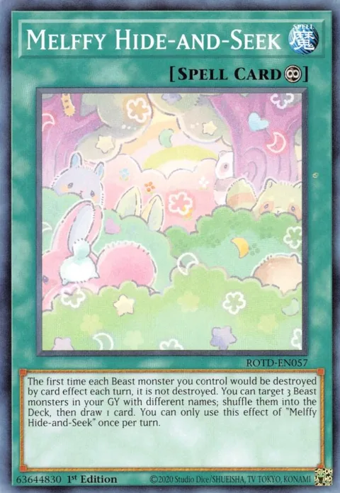 Melffy Hide-and-Seek ROTD-EN057 Yu-Gi-Oh card from Rise of the Duelist