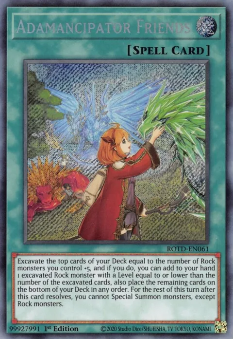 Adamancipator Friends ROTD-EN061 Yu-Gi-Oh card from Rise of the Duelist