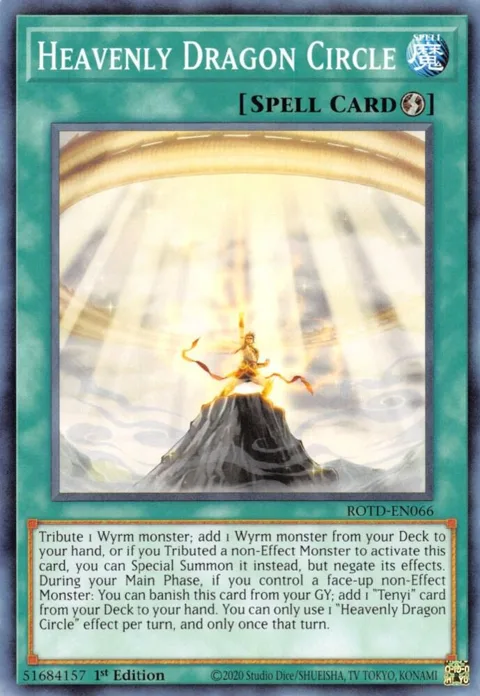 Heavenly Dragon Circle ROTD-EN066 Yu-Gi-Oh card from Rise of the Duelist