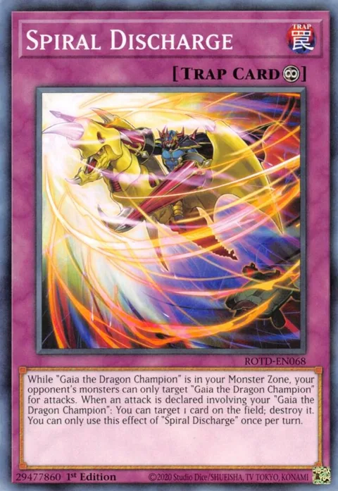 Spiral Discharge ROTD-EN068 Yu-Gi-Oh card from Rise of the Duelist