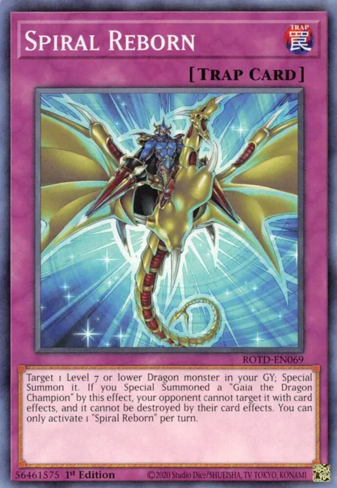 Spiral Reborn ROTD-EN069 Yu-Gi-Oh card from Rise of the Duelist