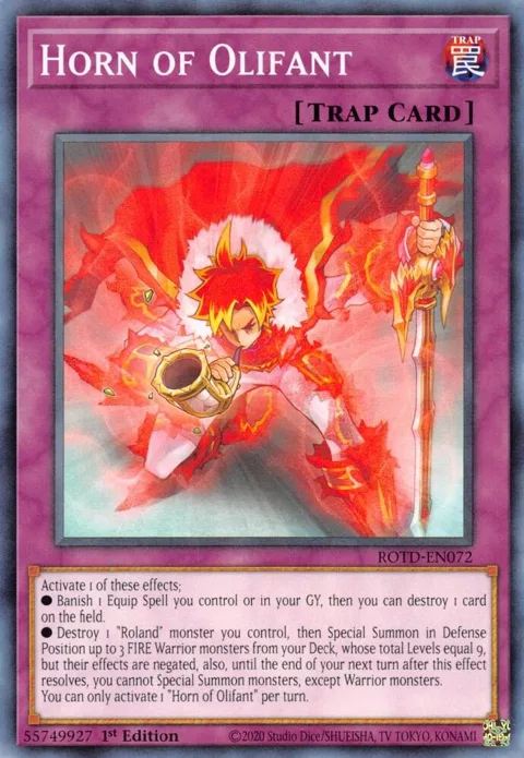 Horn of Olifant ROTD-EN072 Yu-Gi-Oh card from Rise of the Duelist