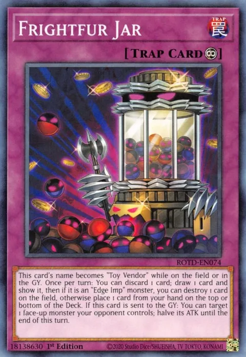 Frightfur Jar ROTD-EN074 Yu-Gi-Oh card from Rise of the Duelist
