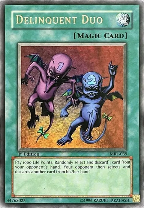 Delinquent Duo MRL-039 Unlimited Yu-Gi-Oh card from Magic Ruler