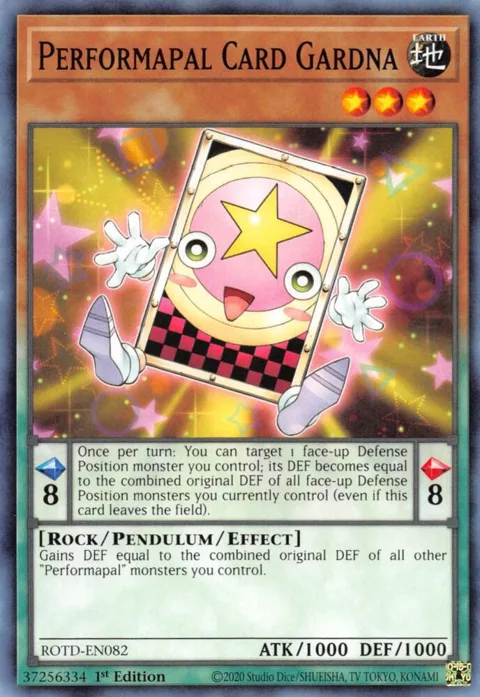 Performapal Card Gardna ROTD-EN082 Yu-Gi-Oh card from Rise of the Duelist
