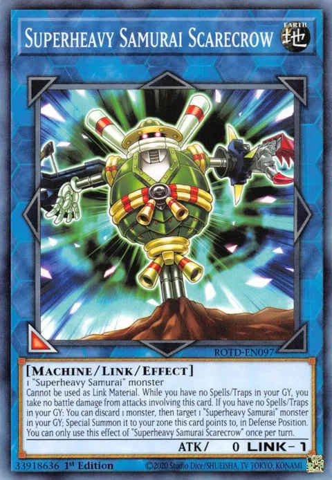 Superheavy Samurai Scarecrow ROTD-EN097 Yu-Gi-Oh card from Rise of the Duelist