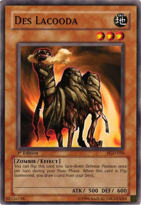 Des Lacooda PGD-030 1st Edition Yu-Gi-Oh card from Pharaonic Guardian