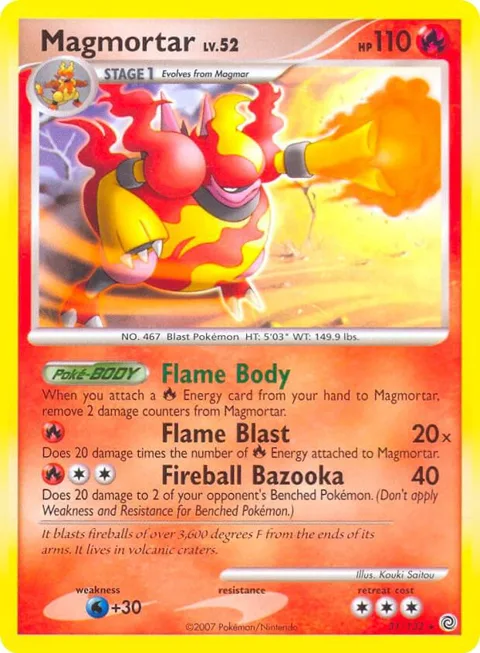 Magmortar - 31/132 Secret Wonders #031/132 Holofoil Pokémon card from Deck Exclusives