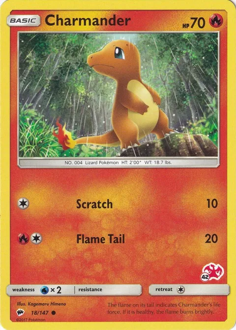 Charmander - 18/147 #42 Charizard Stamped #018/147 Pokémon card from Battle Academy