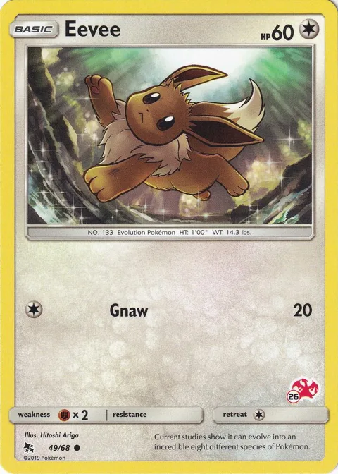 Eevee - 49/68 #26 Charizard Stamped #049/068 Pokémon card from Battle Academy