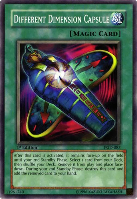Different Dimension Capsule PGD-083 Unlimited Yu-Gi-Oh card from Pharaonic Guardian