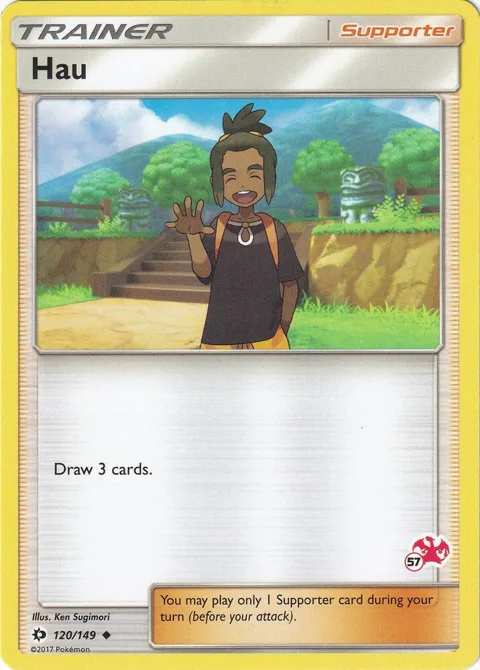 Hau - 120/149 #57 Charizard Stamped #120/149 Pokémon card from Battle Academy