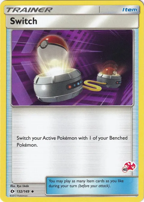 Switch - 132/149 #40 Charizard Stamped #132/149 Pokémon card from Battle Academy