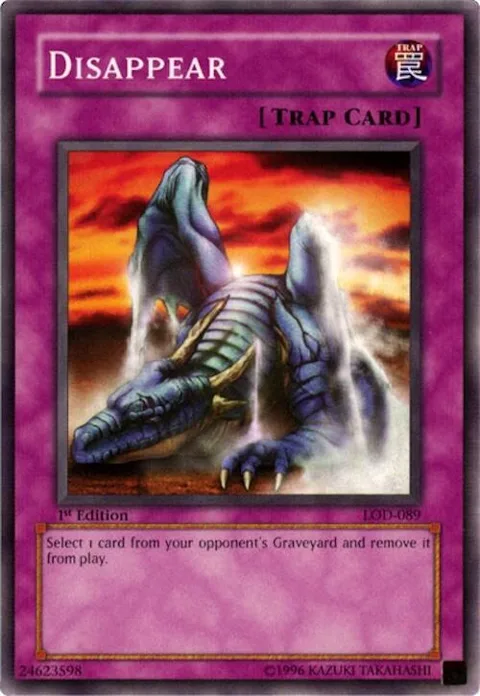 Disappear LOD-089 Yu-Gi-Oh card from Legacy of Darkness