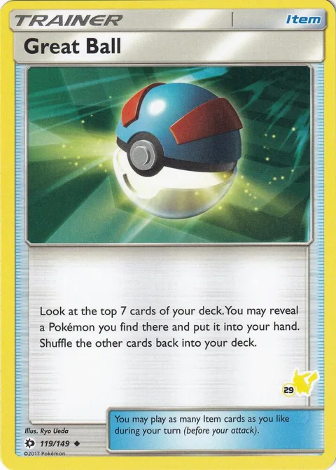 Great Ball - 119/149 #29 Pikachu Stamped #119/149 Pokémon card from Battle Academy