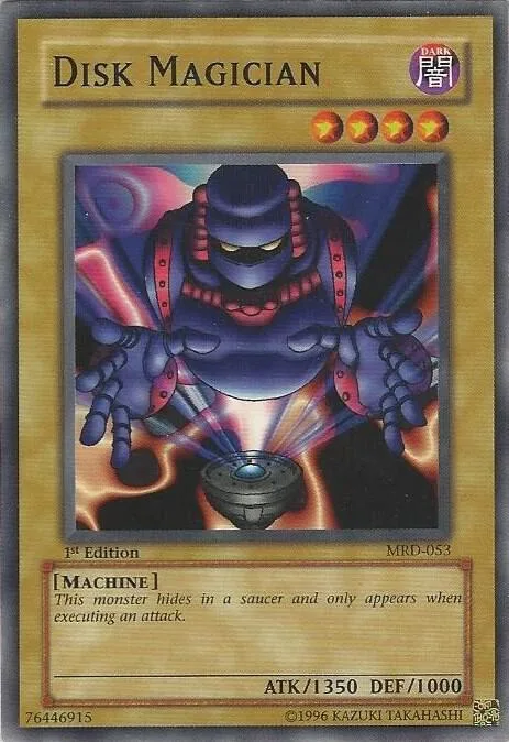 Disk Magician MRD-053 Yu-Gi-Oh card from Metal Raiders