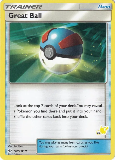 Great Ball - 119/149 #38 Pikachu Stamped #119/149 Pokémon card from Battle Academy