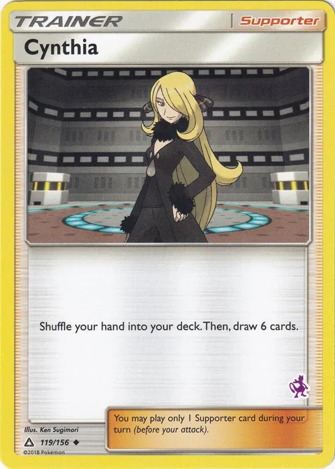 Cynthia - 119/156 Mewtwo Stamped #119/156 Pokémon card from Battle Academy