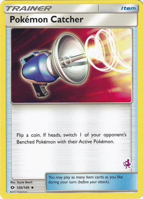 Pokemon Catcher - 126/149 Mewtwo Stamped #126/149 Pokémon card from Battle Academy