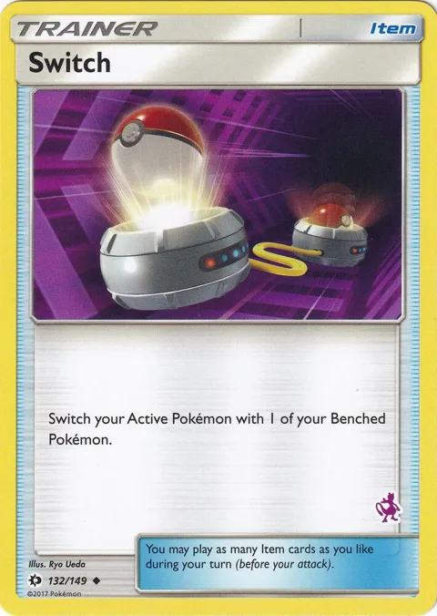 Switch - 132/149 Mewtwo Stamped #132/149 Pokémon card from Battle Academy