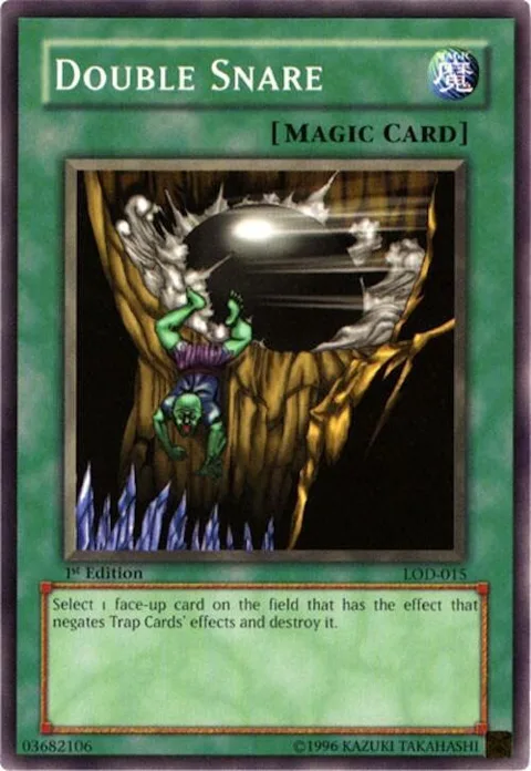 Double Snare LOD-015 1st Edition Yu-Gi-Oh card from Legacy of Darkness