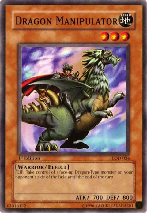 Dragon Manipulator LOD-026 1st Edition Yu-Gi-Oh card from Legacy of Darkness