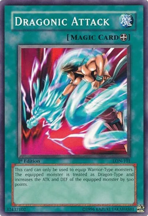 Dragonic Attack LON-101 Unlimited Yu-Gi-Oh card from Labyrinth of Nightmare
