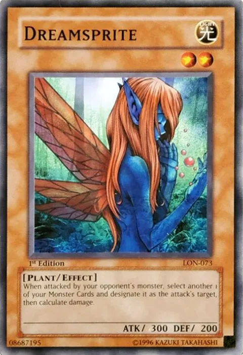 Dreamsprite LON-073 1st Edition Yu-Gi-Oh card from Labyrinth of Nightmare