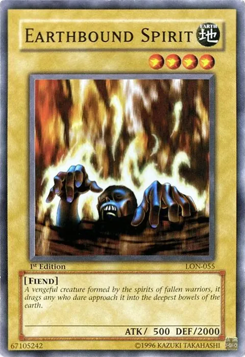 Earthbound Spirit LON-055 Yu-Gi-Oh card from Labyrinth of Nightmare