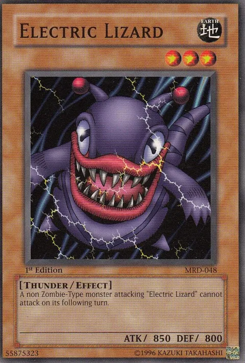 Electric Lizard MRD-048 Unlimited Yu-Gi-Oh card from Metal Raiders