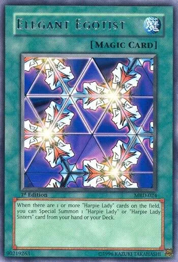 Elegant Egotist MRD-024 1st Edition Yu-Gi-Oh card from Metal Raiders