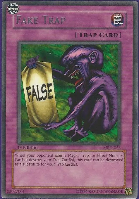 Fake Trap MRD-056 Unlimited Yu-Gi-Oh card from Metal Raiders