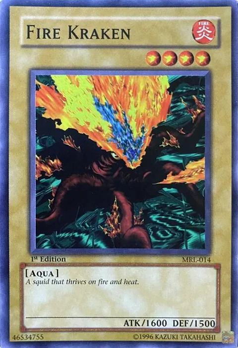 Fire Kraken MRL-014 Unlimited Yu-Gi-Oh card from Magic Ruler