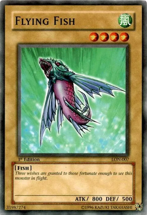 Flying Fish LON-007 Unlimited Yu-Gi-Oh card from Labyrinth of Nightmare