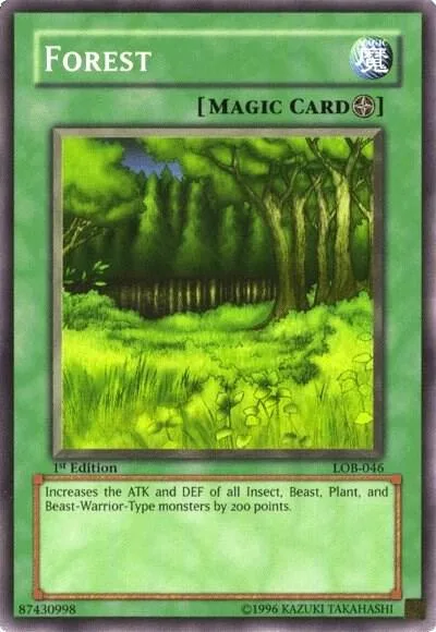 Forest LOB-046 Unlimited Yu-Gi-Oh card from The Legend of Blue Eyes White Dragon
