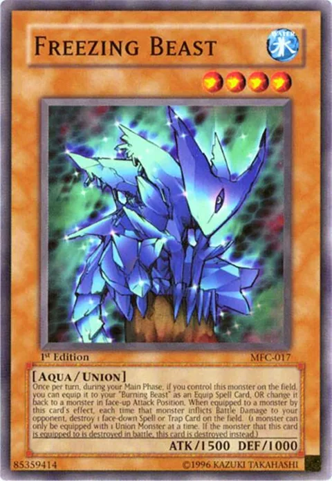 Freezing Beast MFC-017 Unlimited Yu-Gi-Oh card from Magician's Force