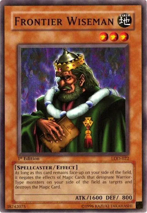 Frontier Wiseman LOD-022 Unlimited Yu-Gi-Oh card from Legacy of Darkness