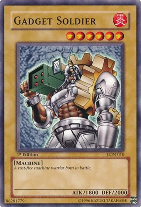 Gadget Soldier LON-010 Unlimited Yu-Gi-Oh card from Labyrinth of Nightmare