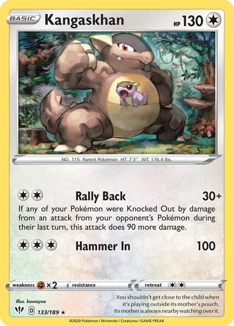 Kangaskhan #133/189 Pokémon card from Deck Exclusives