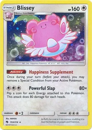 Blissey - 153/214 Cosmos Holo #153/214 Holofoil Pokémon card from Miscellaneous Cards & Products
