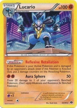 Lucario - 64/99 Cosmos Holo #064/099 Holofoil Pokémon card from Blister Exclusives