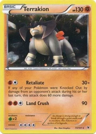 Terrakion - 73/101 Cosmos Holo #073/101 Holofoil Pokémon card from Blister Exclusives