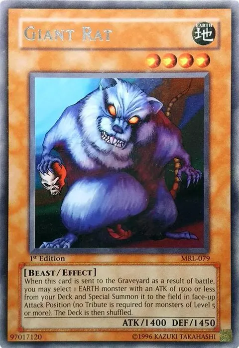 Giant Rat MRL-079 Unlimited Yu-Gi-Oh card from Magic Ruler